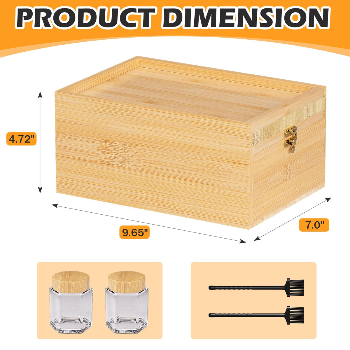 Bamboo Storage Box with Lid Z552069