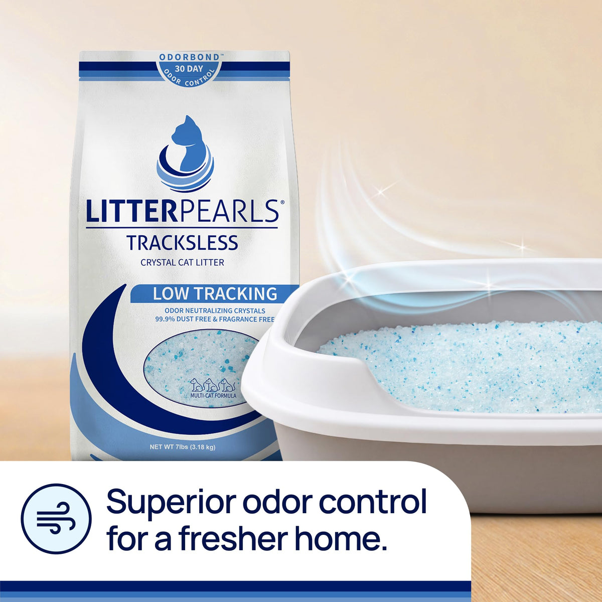 Low-Tracking 30-Day Odor Control Litter 15lbs D9101