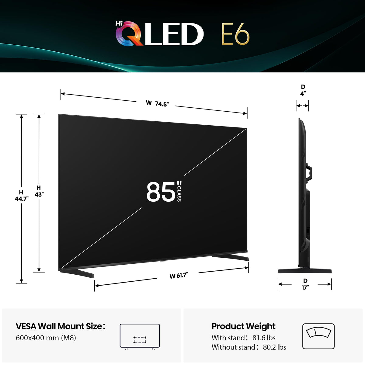 85" 4K UHD Smart Fire TV S3296