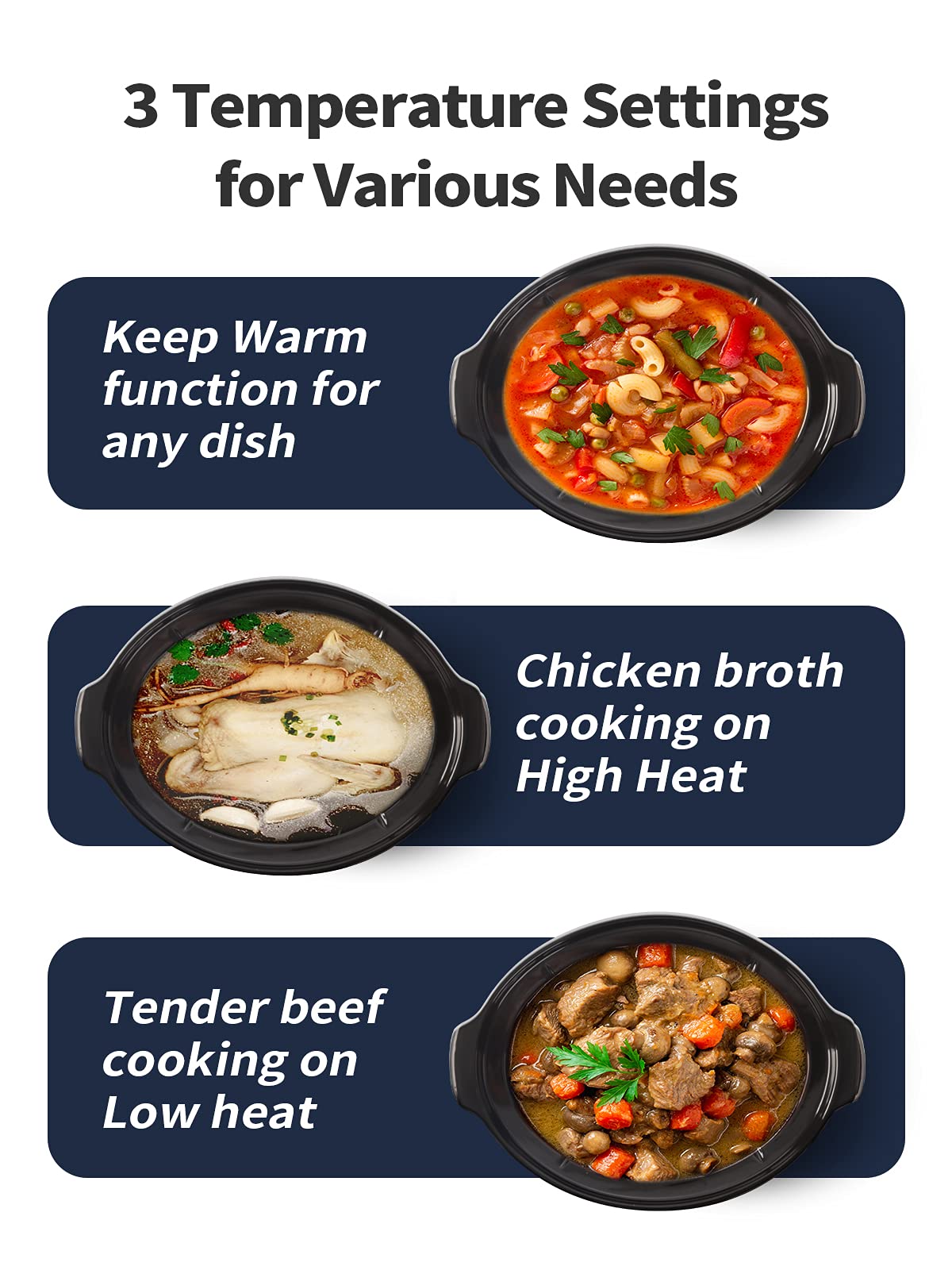 8.5-Quart Programmable Slow Cooker with Digital Countdown Timer, Black, Oval Q25447