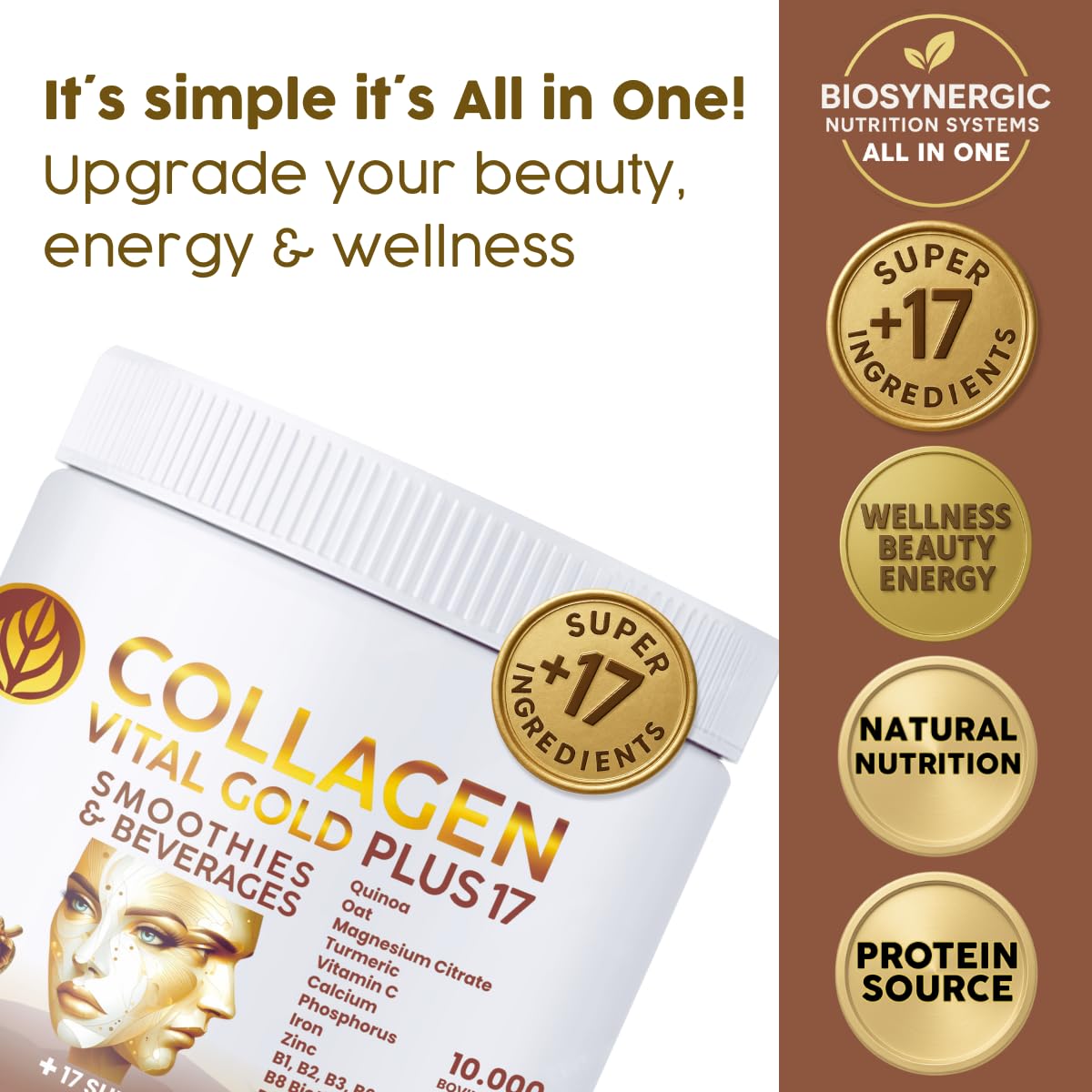 Collagen Peptides Powder Cocoa Flavor 26 oz A560672