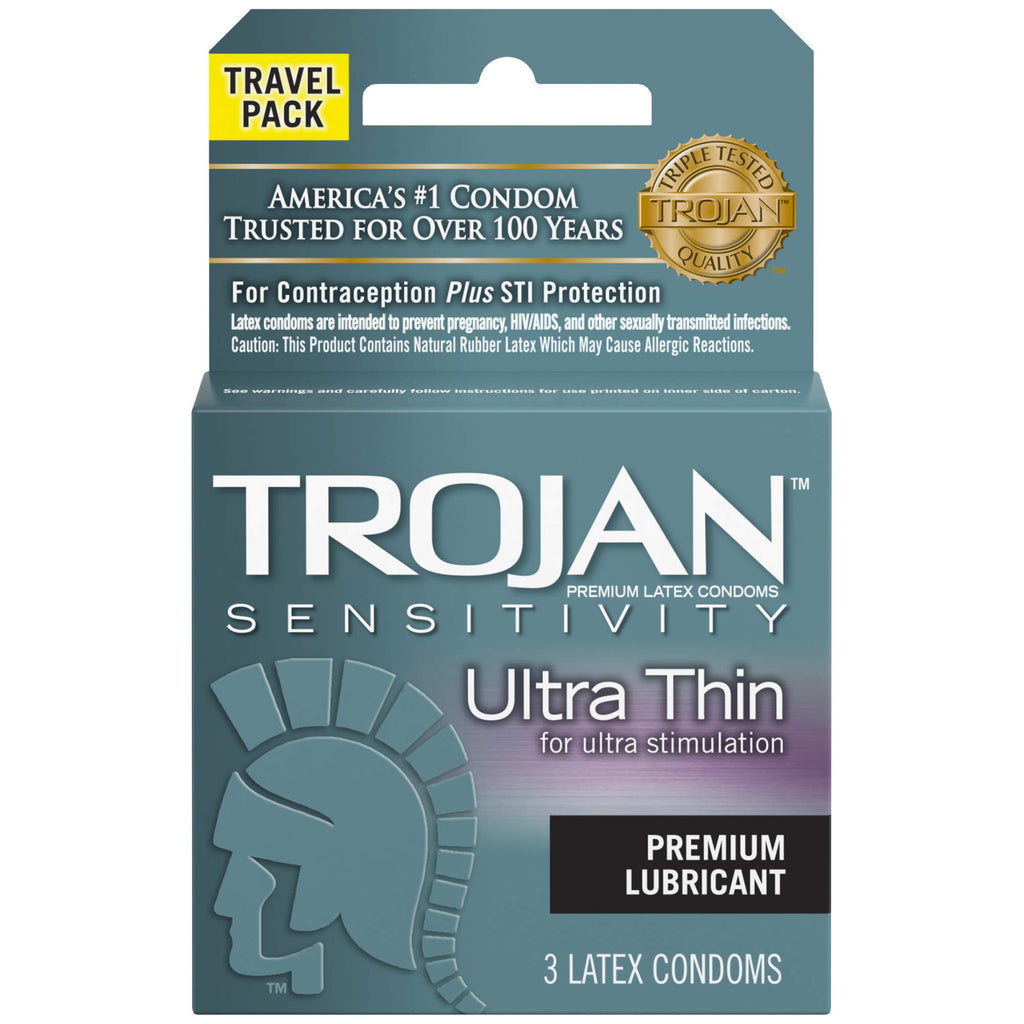 Ultra Thin Lubricated Condoms 3 Count X922468
