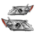Headlight Assembly Amber Reflector Clear Lens Pack of 2 I42983