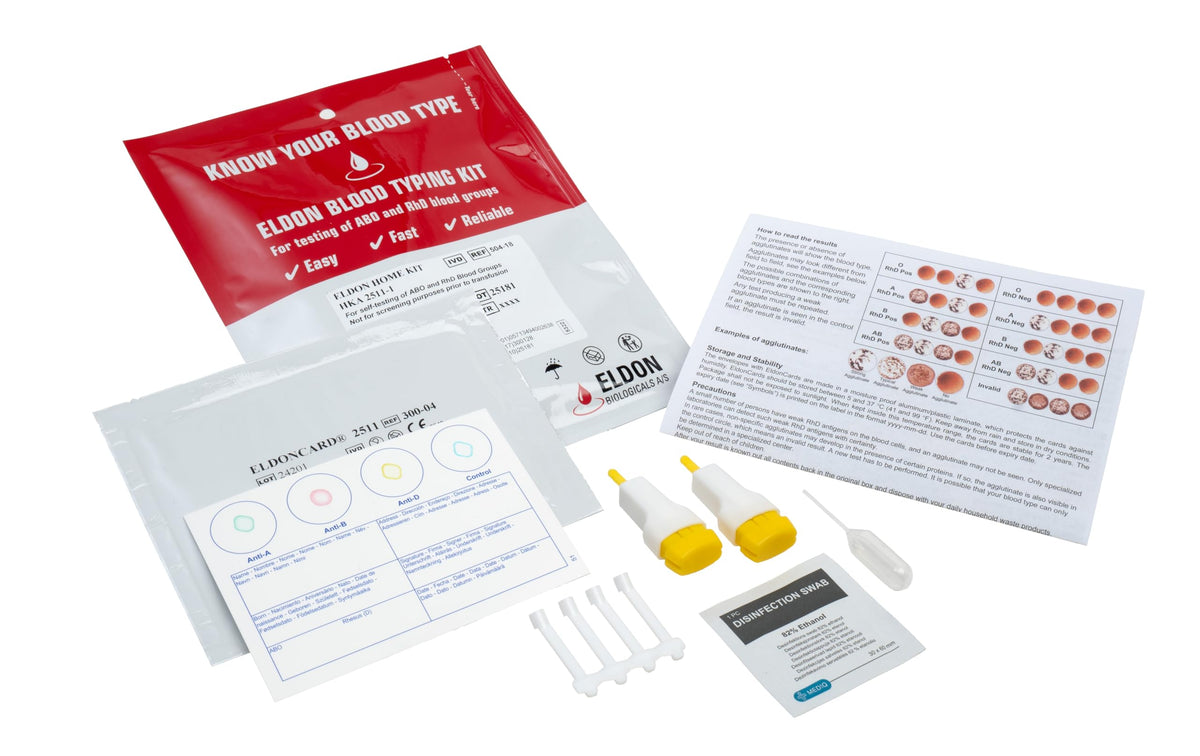 Blood Type Test 1 Pack D3362