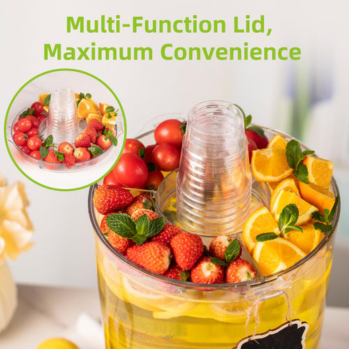 2 Gallon Drink Dispenser with Multi-Function Lid M8542