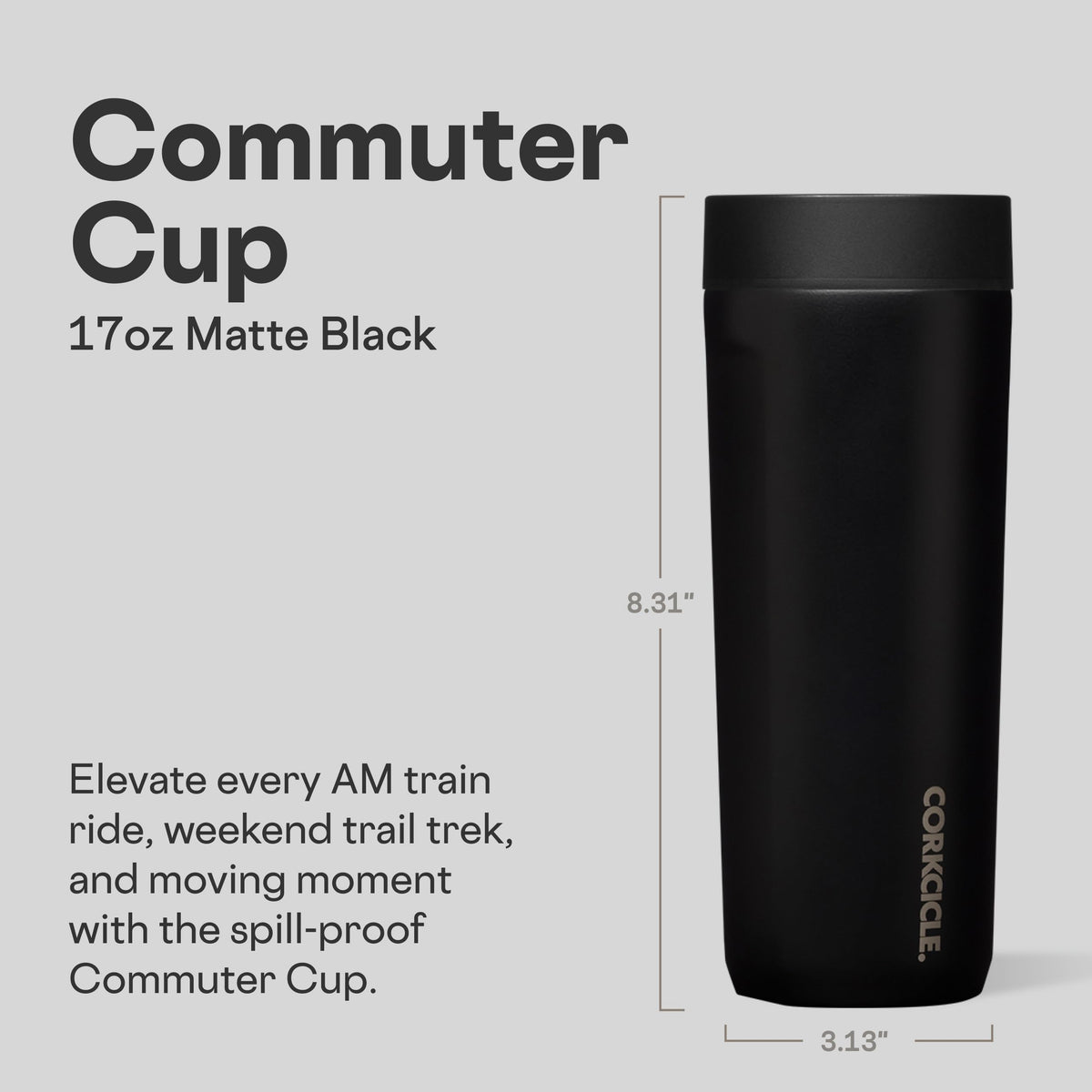 17 oz Travel Mug with 360° Sip Lid M6578
