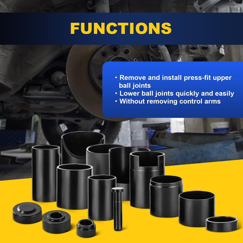 14 Pc Ball Joint Remover Installer Adapter Tool Set B685