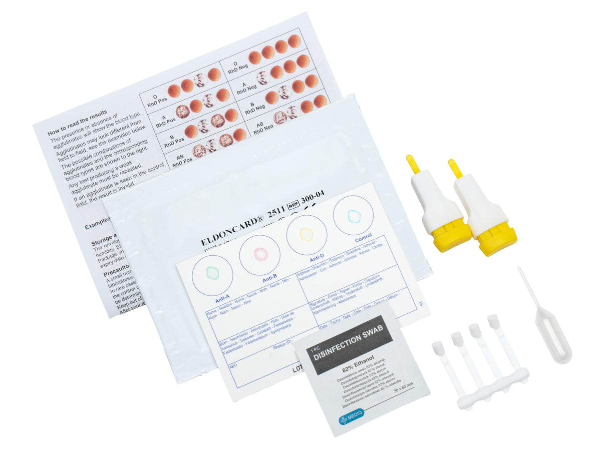 Blood Type Test 1 Pack D3362