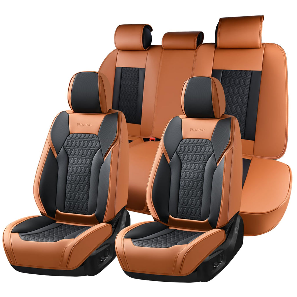 Nappa Leather Car Seat Covers Full Set F54615