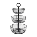 3-Tier Metal Floor Standing Fruit Storage Basket E4309