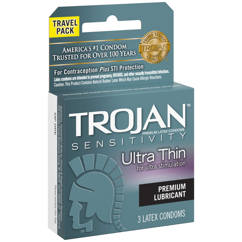 Ultra Thin Lubricated Condoms 3 Count X922468