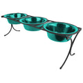 12 Cup Raised Feeder with Stainless Steel Bowls H9607