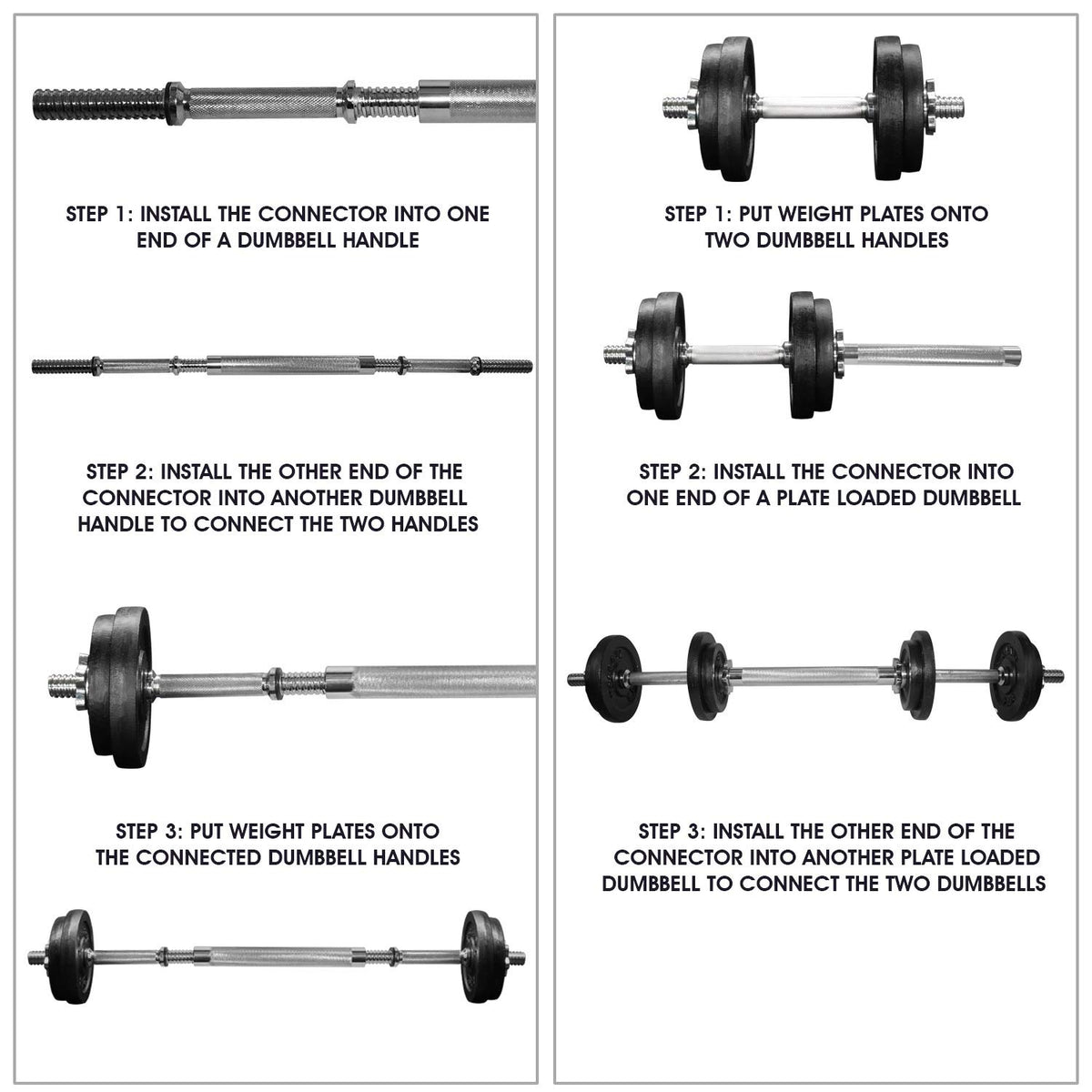 Adjustable Weights Dumbbells Set E635087