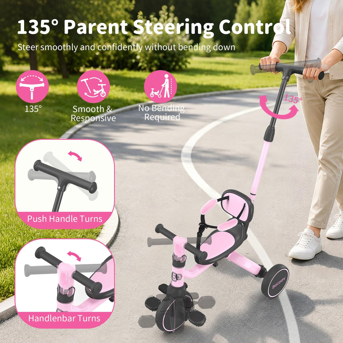 5 in 1 Toddler Tricycle & Balance Bike G328179