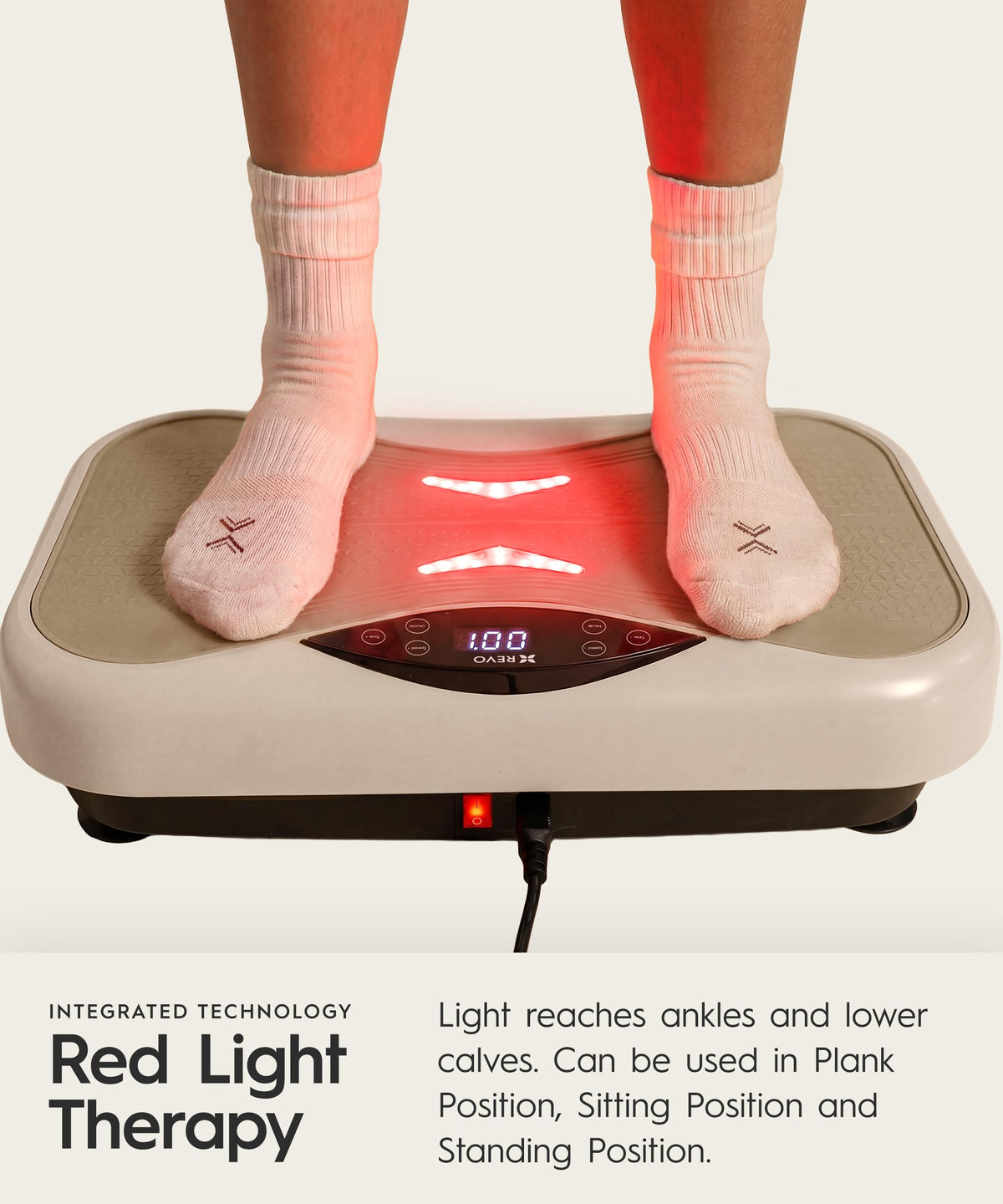 Vibration Plate with Resistance Bands and Remote J65671