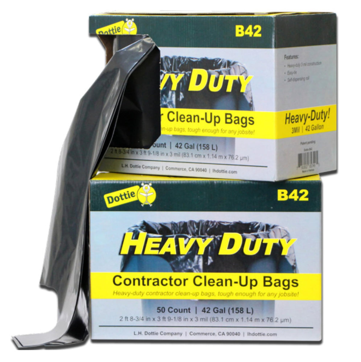 42 Gallon 3 mil Contractor Clean Up Bags J7132