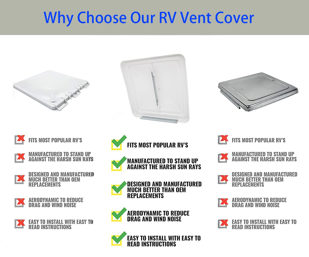 14" x 14" Roof Vent Cover 2 Pack H167428
