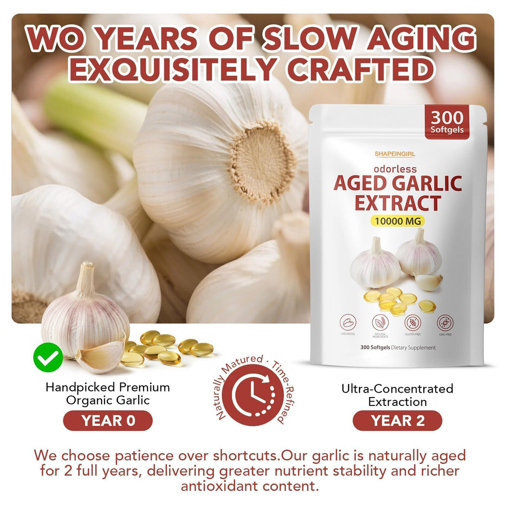 Garlic Extract Supplements, 300 Softgels Y8835