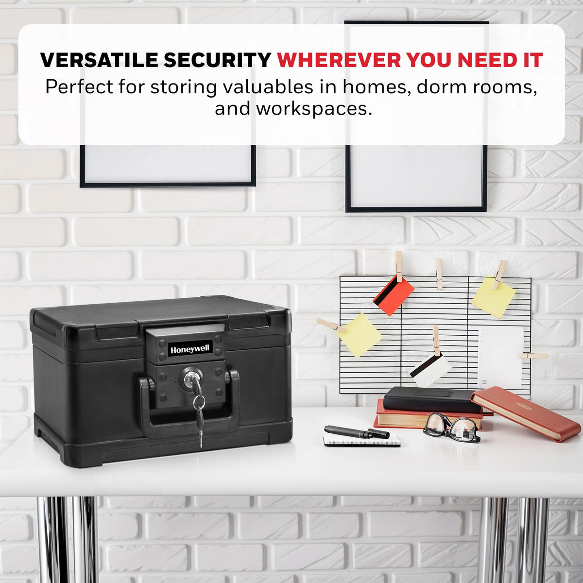 Small Black ABS Plastic Safe with Key Lock R710