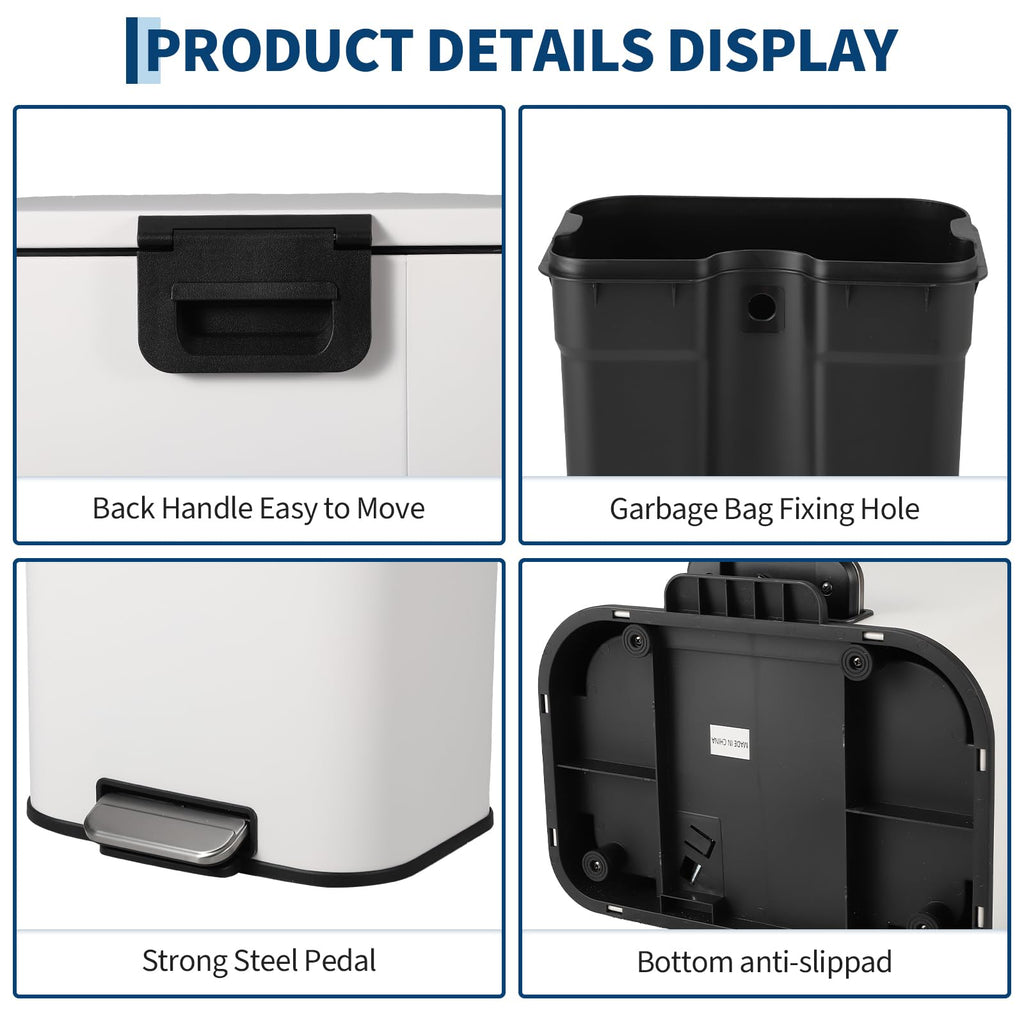 Stainless Steel 50L Trash Can F406701
