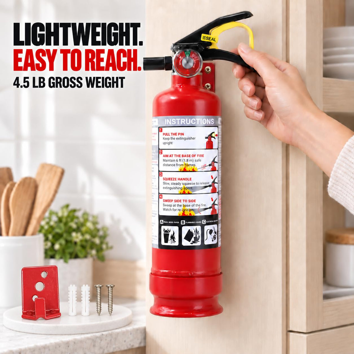 2.5 lb ABC Dry Chemical Fire Extinguishers 8-Pack C68905