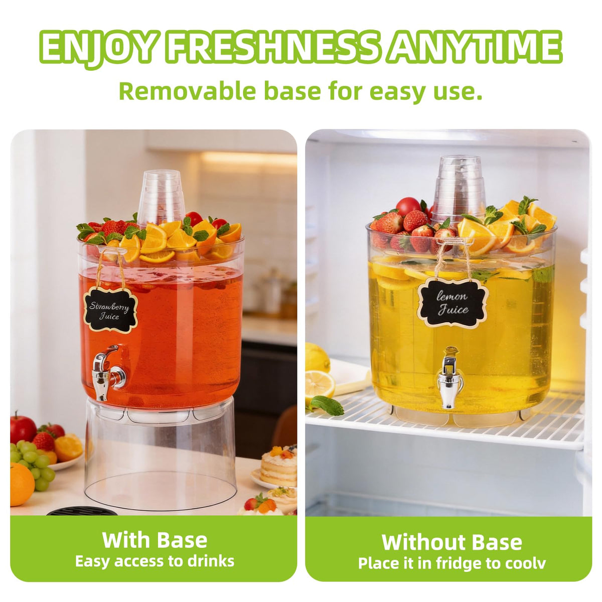 2 Gallon Drink Dispenser with Multi-Function Lid M8542