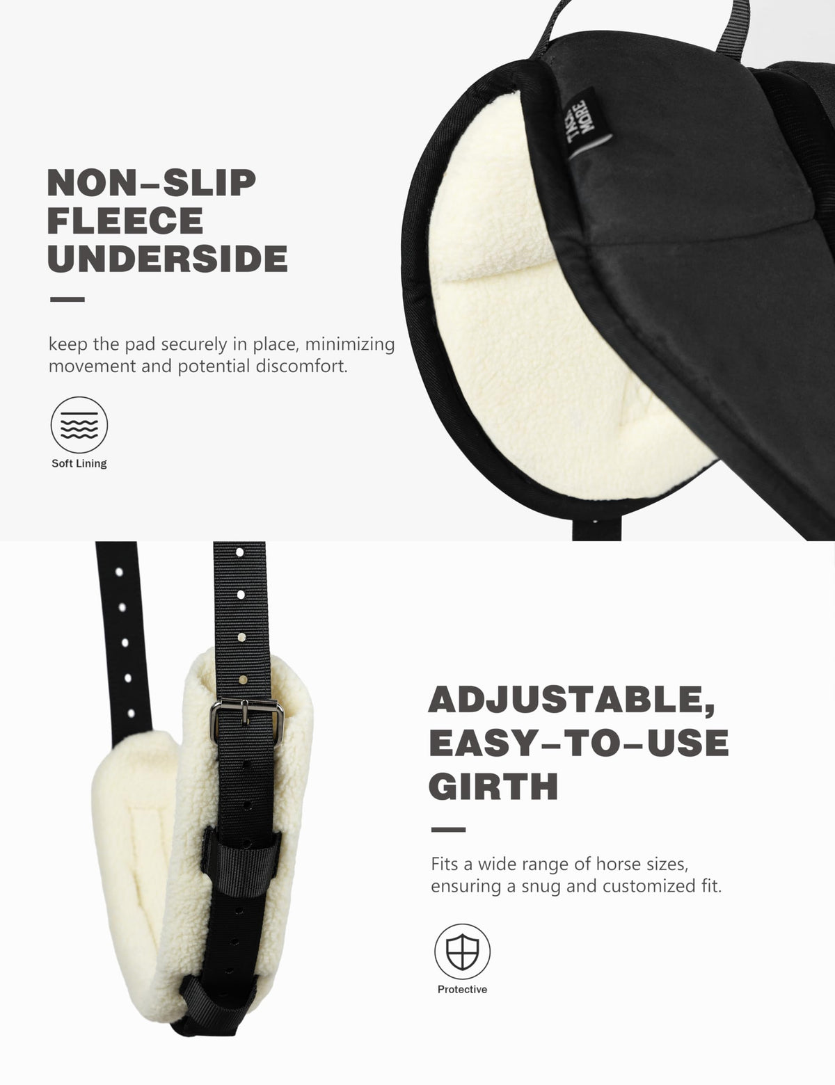 Bareback Pad with Girth U288