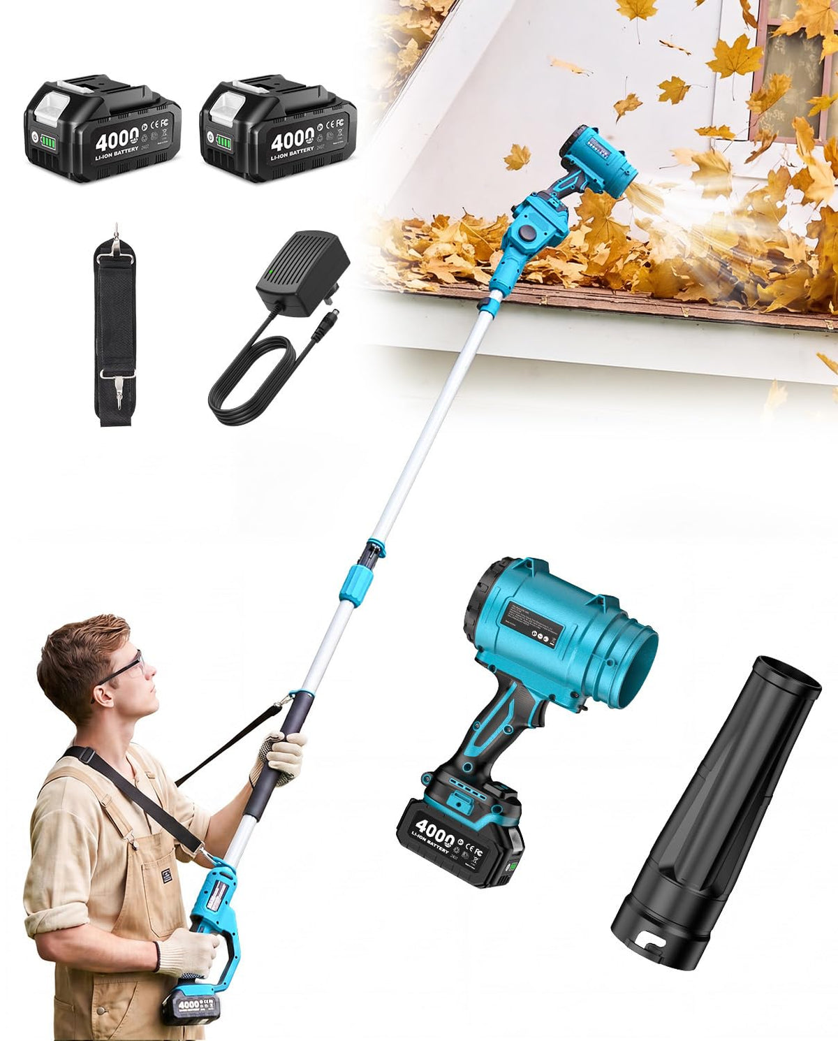 Cordless Leaf Blower 700CFM/200MPH Q549