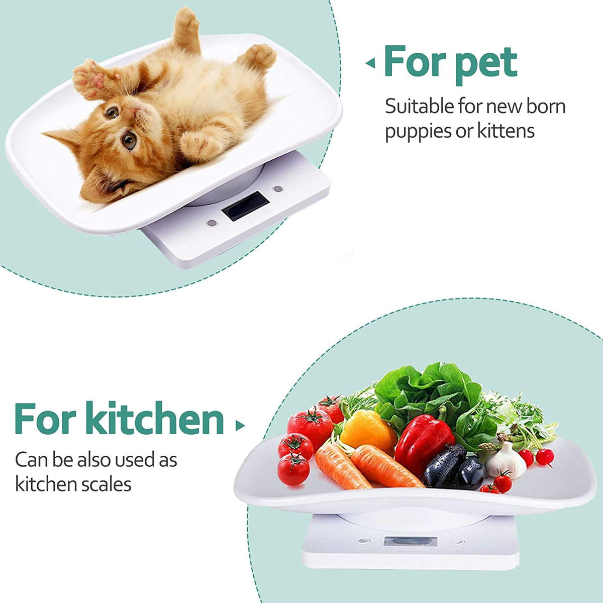 Digital Pet Scale LCD Electronic Weighing Scale C99921