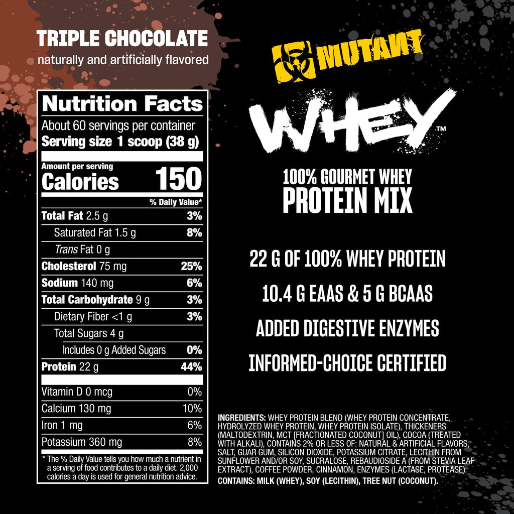 Whey Protein Powder Triple Chocolate 5 lb Y59831