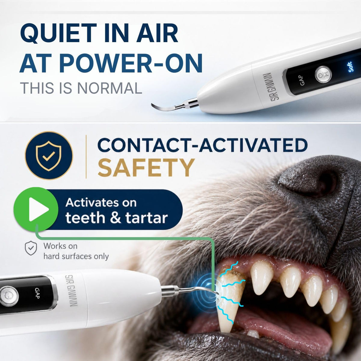 Ultrasonic Pet Dental Cleaner with 4 Tips and 3 Modes J71819