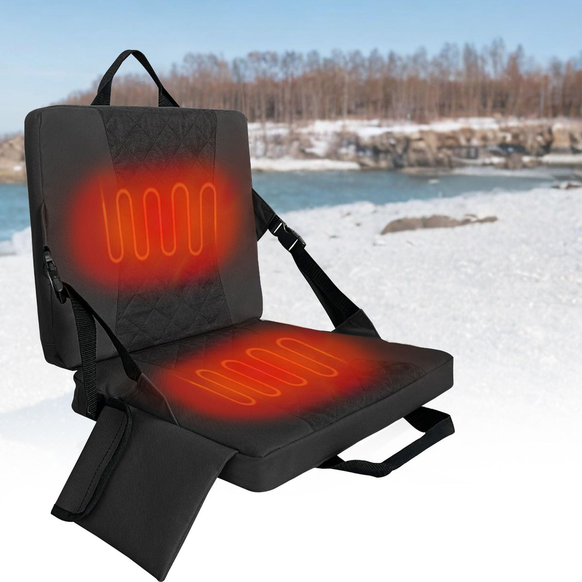 Warm Seat Cushion with Back Support O541