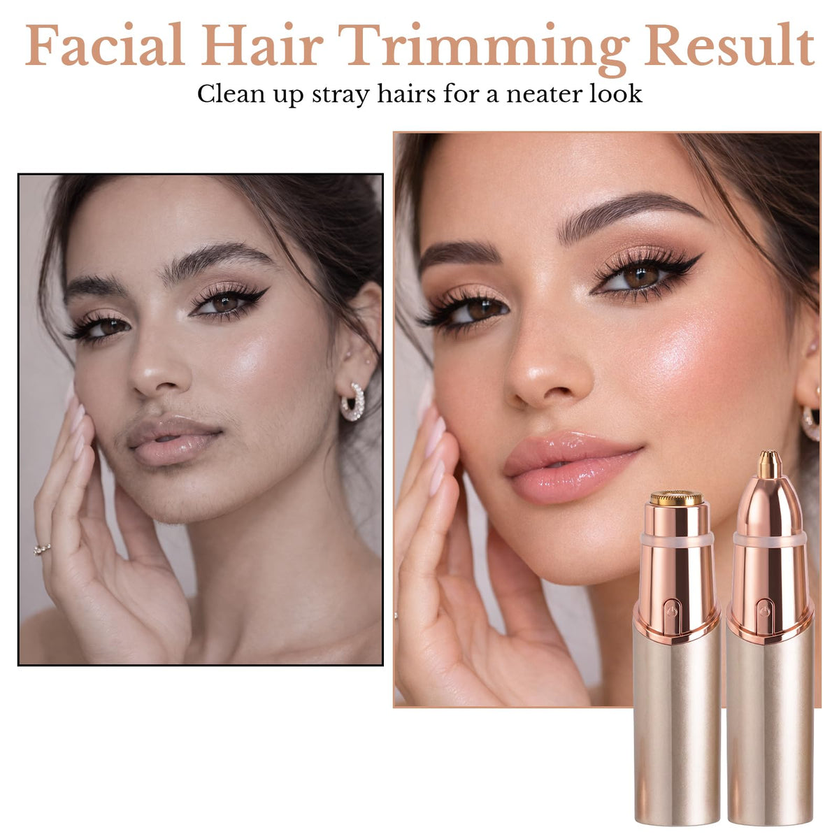 2 in 1 Face Epilator and Eyebrow Trimmer E783591