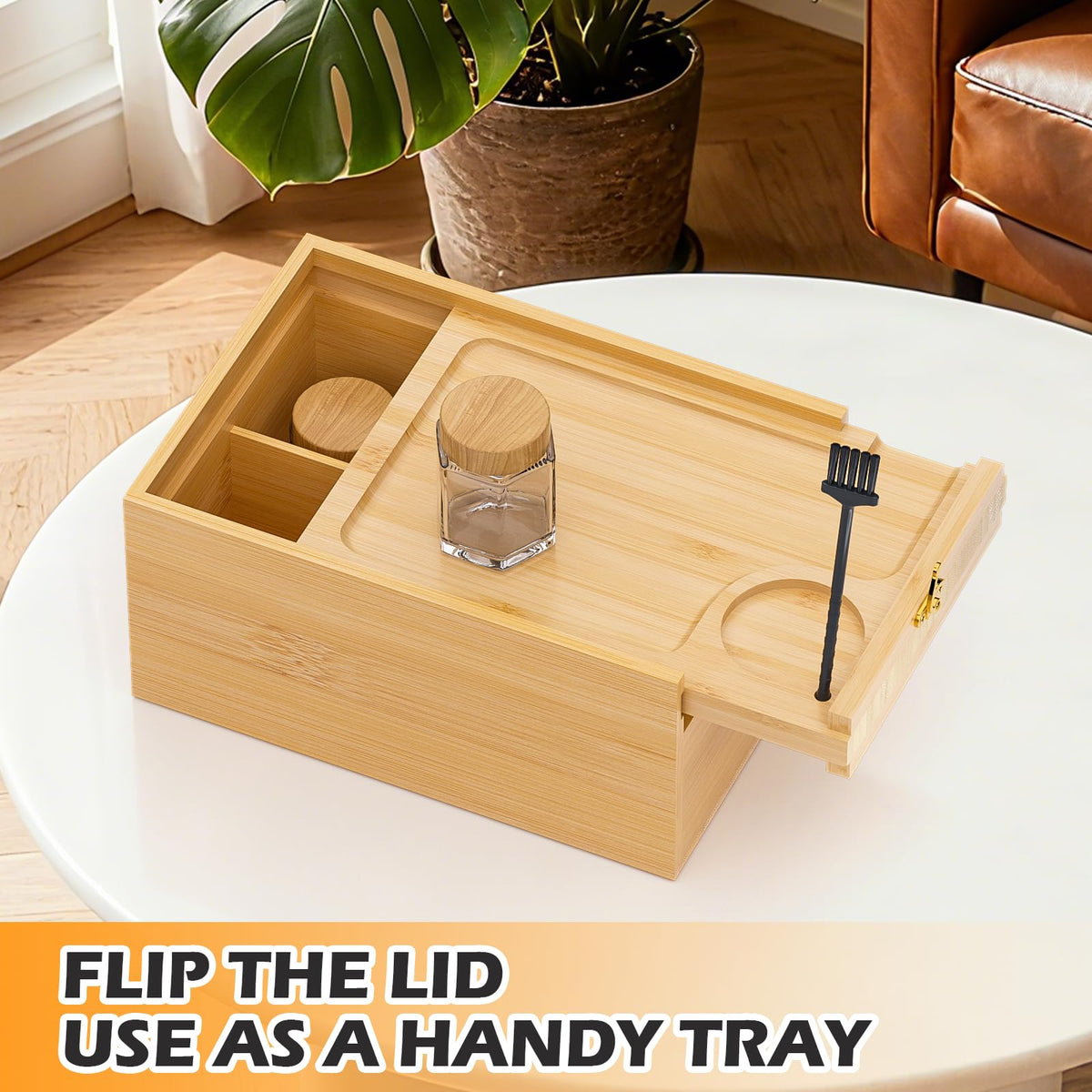 Bamboo Storage Box with Lid Z552069
