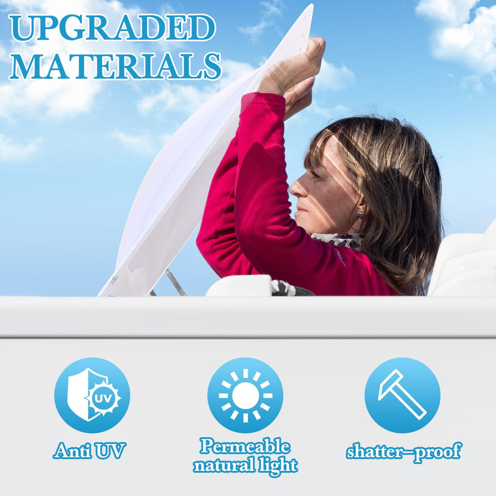 18" x 26" RV Skylight Replacement Milky White B43595