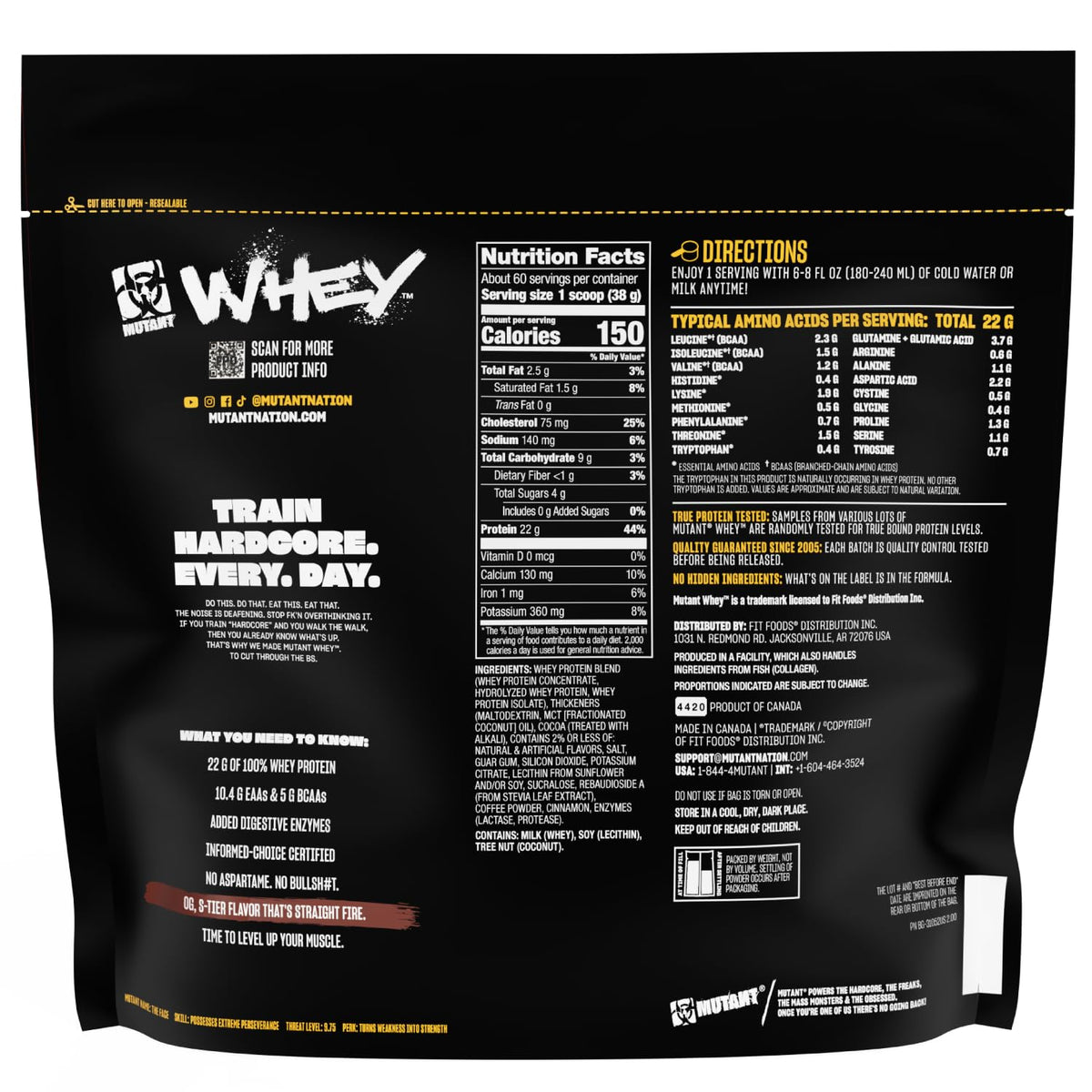 Whey Protein Powder Triple Chocolate 5 lb Y59831