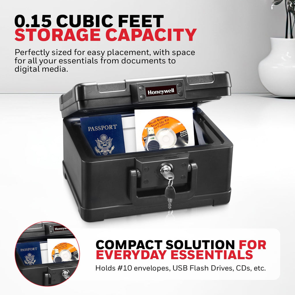 Small Black ABS Plastic Safe with Key Lock R710