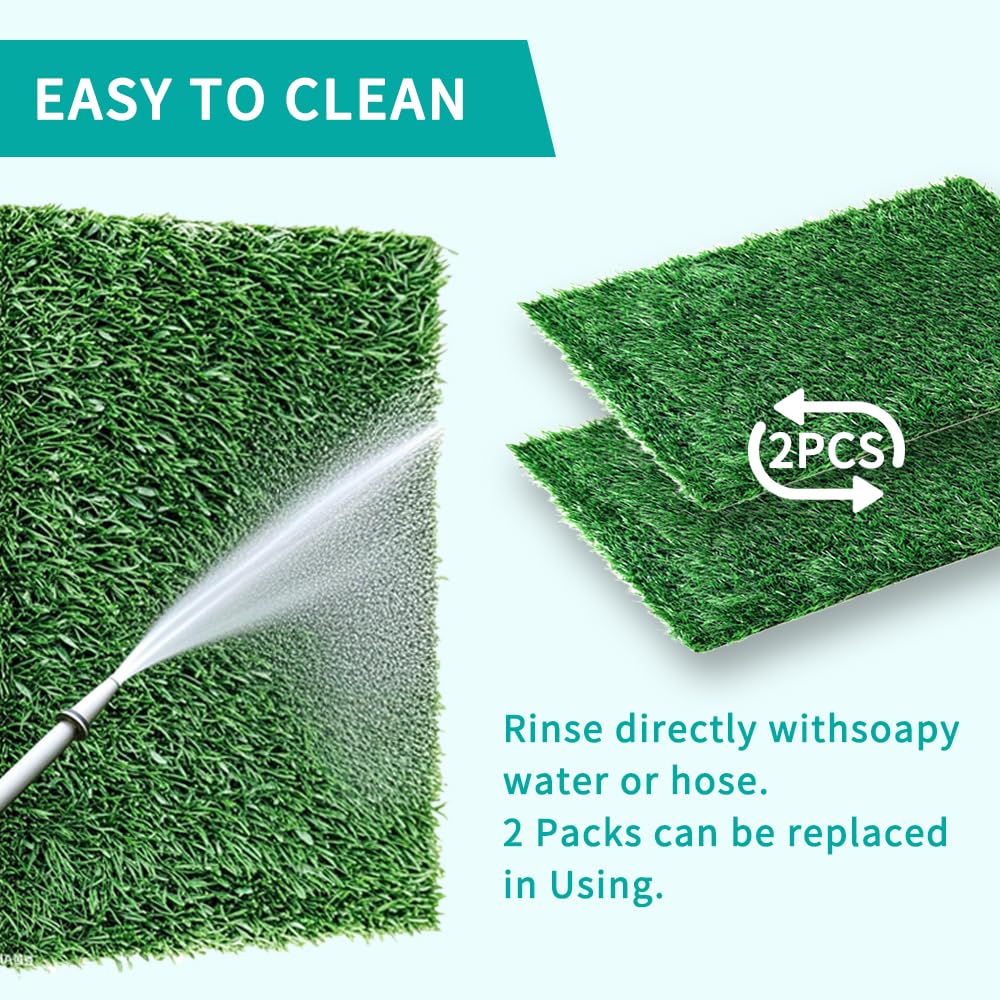 Artificial Turf Dog Grass Pad with Tray 30"X20" W958