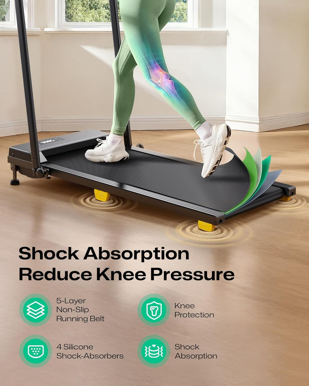 2.5HP Portable Walking Treadmill with Incline F8682
