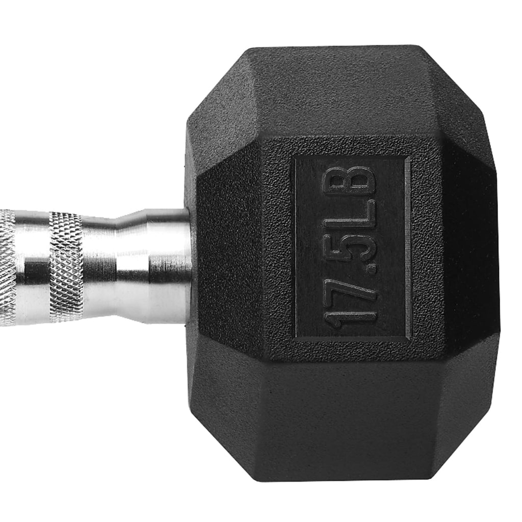 Rubber Coated Cast Iron Hex Dumbbells A195