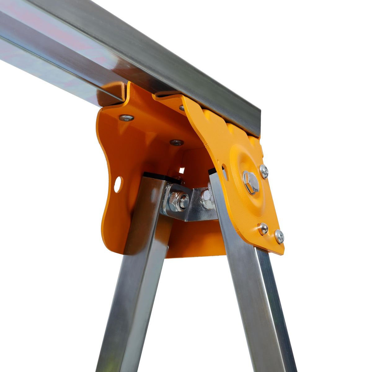 Adjustable Folding Steel Sawhorse 2-Pack 1000 lbs Capacity O7435