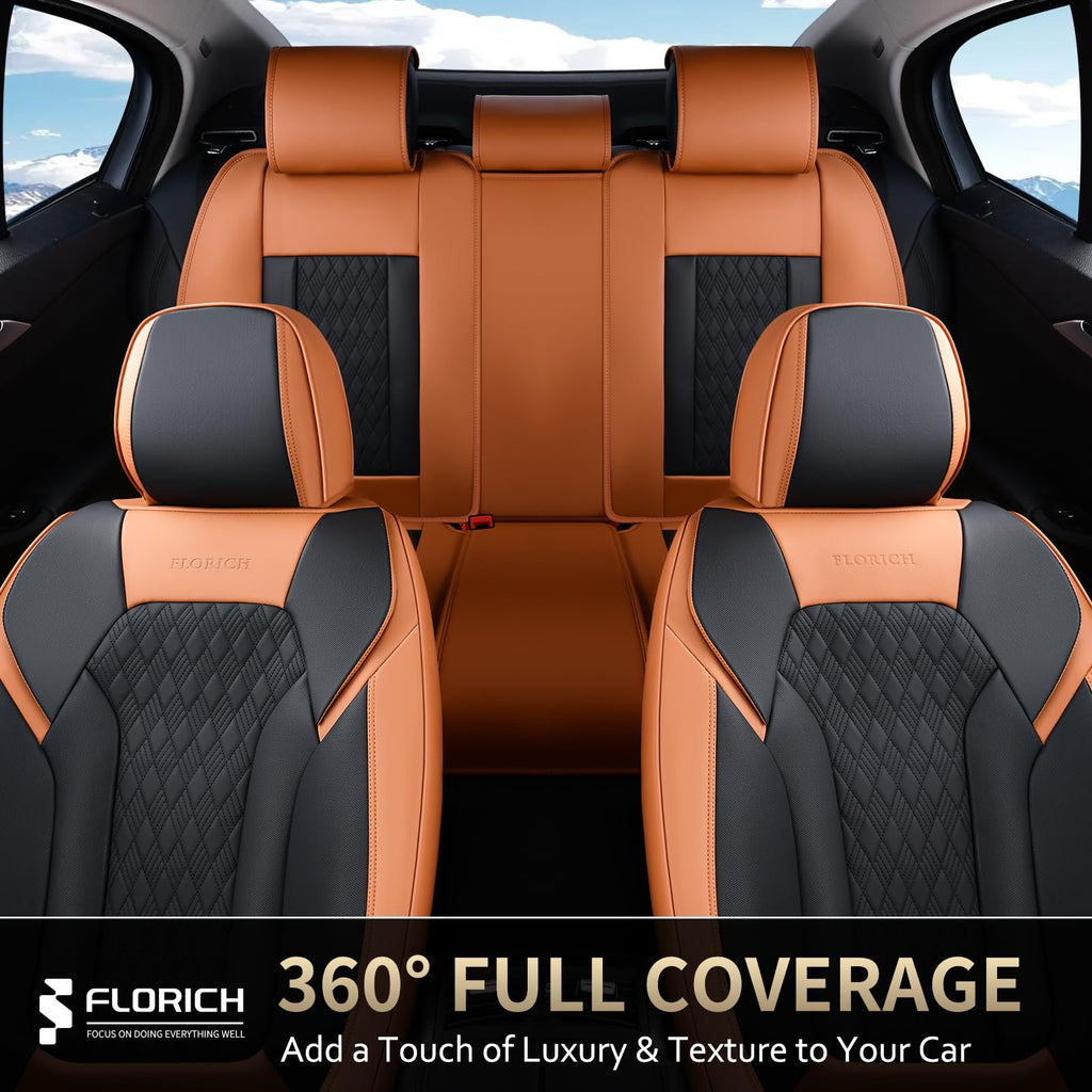 Nappa Leather Car Seat Covers Full Set F54615