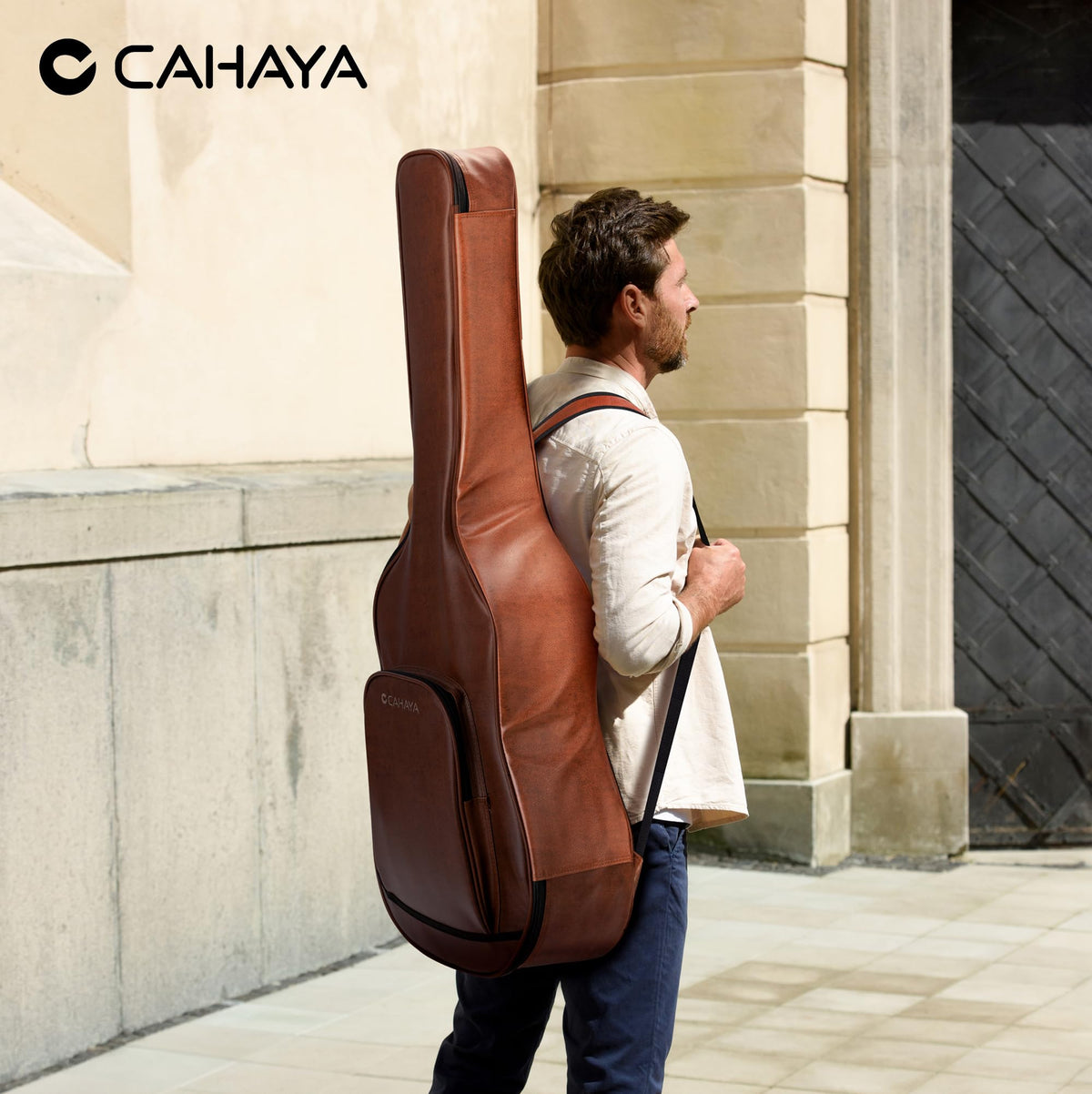 0.8in Thick Padding Waterproof Acoustic Guitar Case A75320