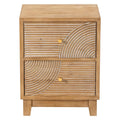 2 Drawer Wood Nightstand G207764