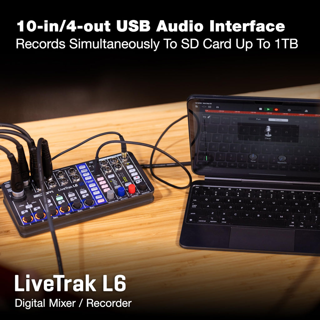LiveTrak L6 Mixer/Recorder T37395