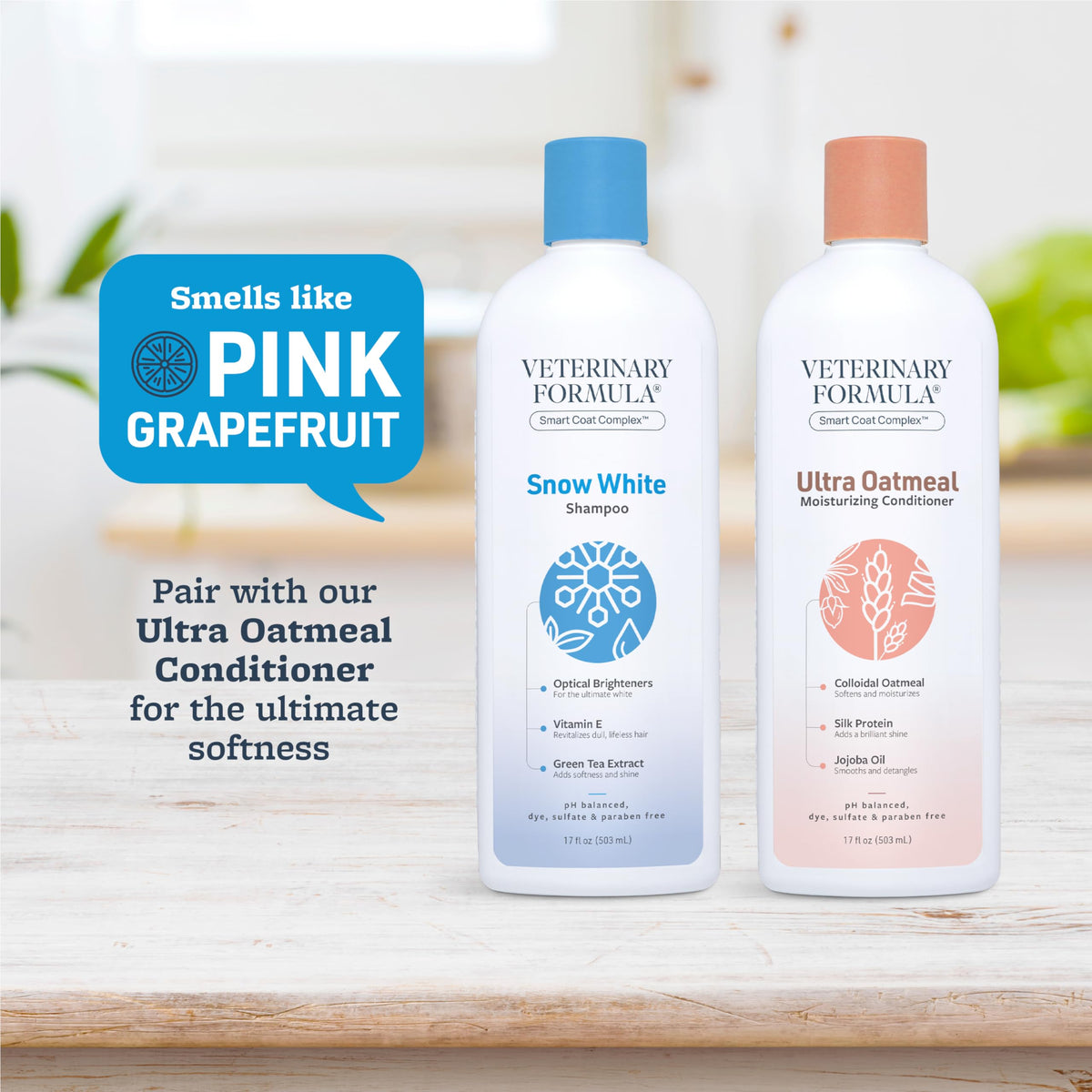 Whitening & Stain Remover Pet Shampoo, 17oz T707
