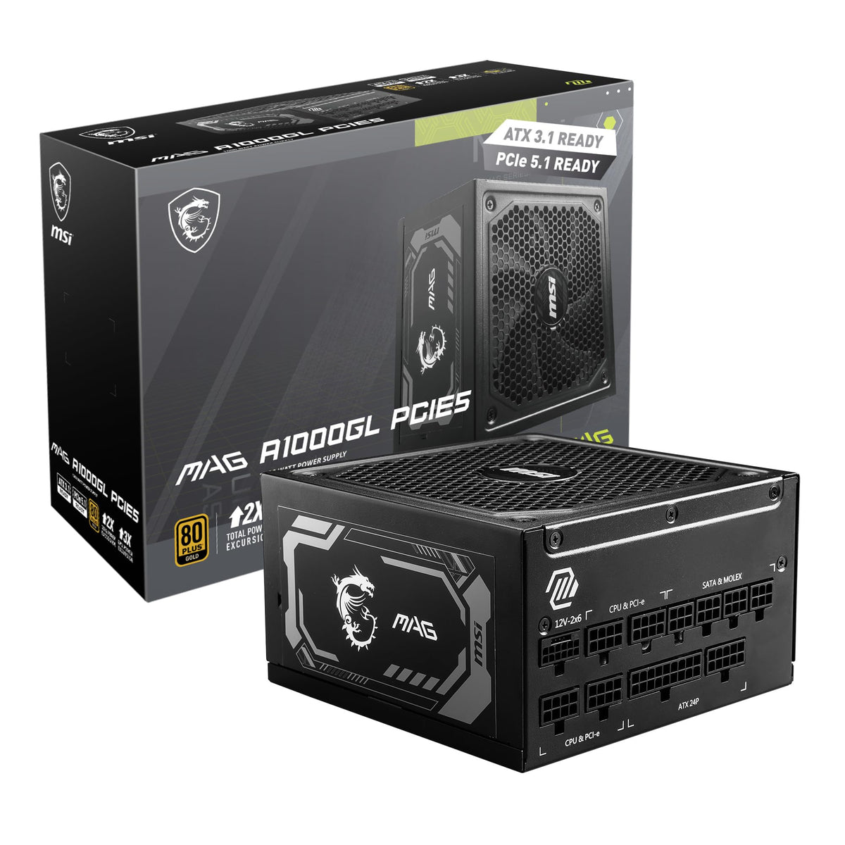Fully Modular Compact 1000W Power Supply, 80+ Gold F40303