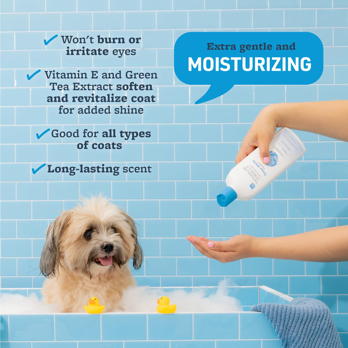 Whitening & Stain Remover Pet Shampoo, 17oz T707