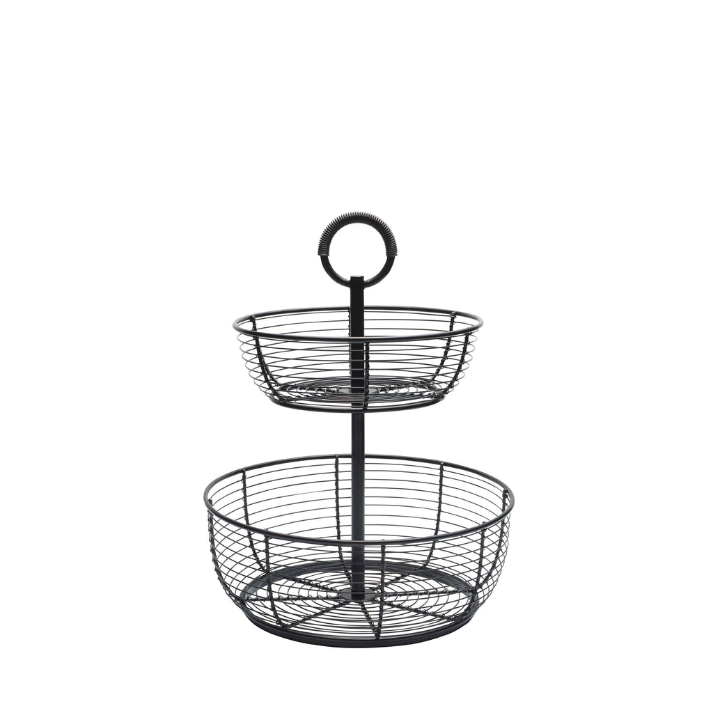 3-Tier Metal Floor Standing Fruit Storage Basket E4309