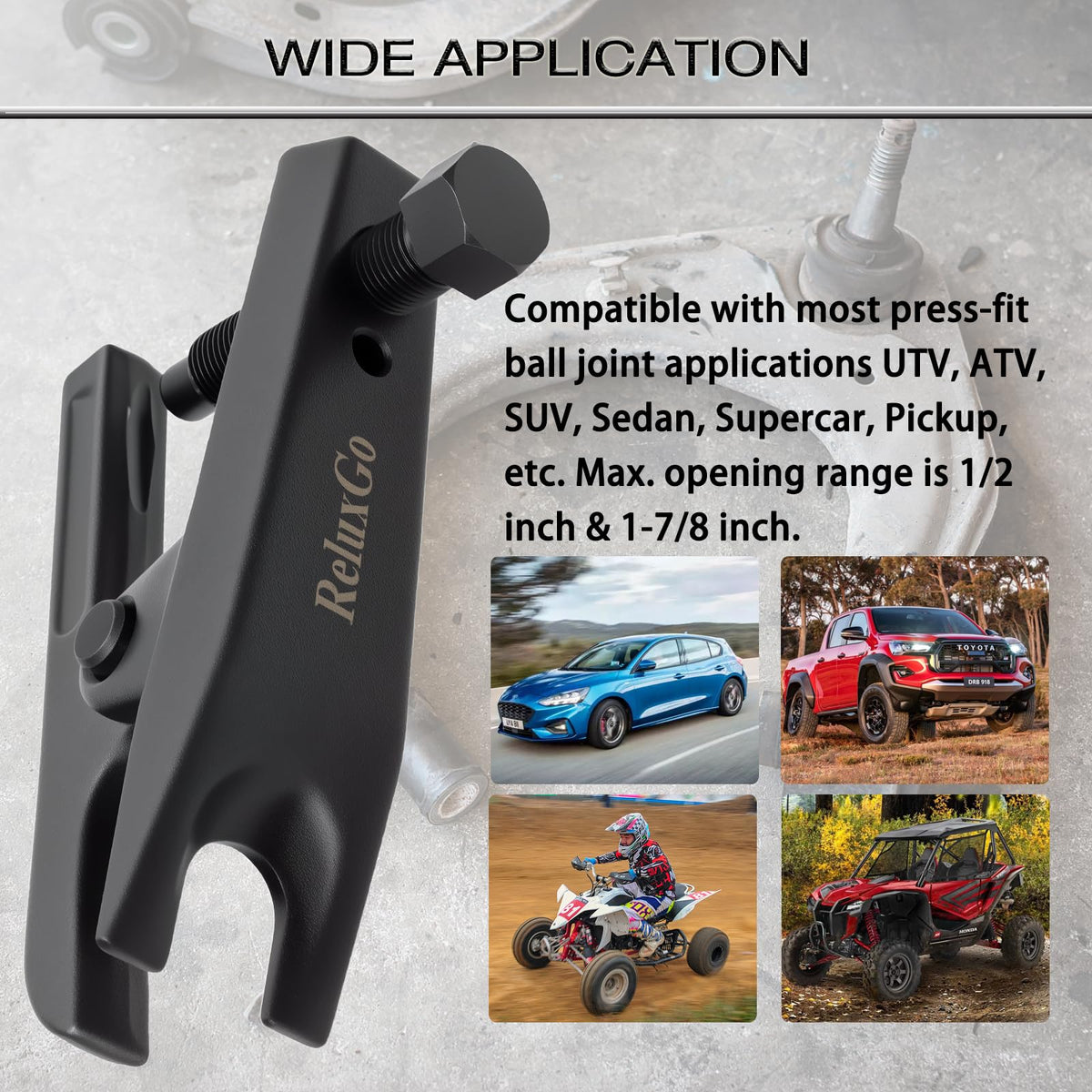 Universal Ball Joint Separator Tool Adjusts from 1-1/2" to 1-7/8" E5678